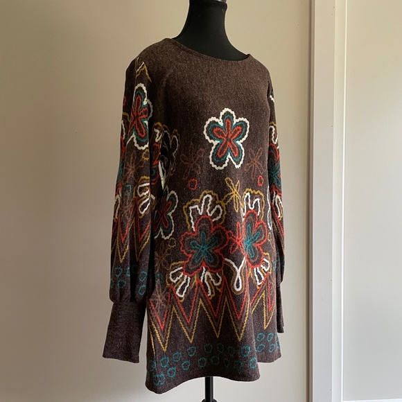 Retro Mini Long sleeve Dress Mod Pattern - Picture 7 of 10